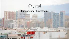  Presentation with panoramic - Presentation theme with panoramic-view-of-las-palmas background and a white colored foreground