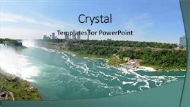  Presentation with falls - Colorful slides enhanced with panoramic view of niagara falls backdrop and a light blue colored foreground
