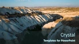  Presentation with trekking - Slide set having panoramic-view-of-pigeon-valley background and a tawny brown colored foreground