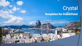  Presentation with view of al aqsa mosque - Cool new PPT theme with panoramic view of rio de backdrop and a teal colored foreground