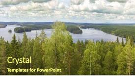  Presentation with panoramic - Amazing slides having panoramic view of ruunaa lake backdrop and a  colored foreground