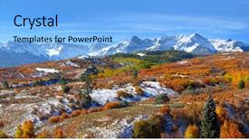  Presentation with divide - Colorful slide set enhanced with panoramic view of scenic dallas backdrop and a light blue colored foreground