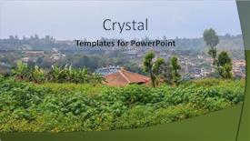  Presentation with scenic - PPT theme featuring panoramic-view-of-scenic-tropical background and a light blue colored foreground