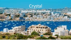  Presentation with malta - Presentation enhanced with panoramic-view-of-st-pauls background and a teal colored foreground