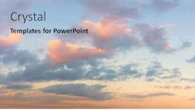  Presentation with sunrise - Audience pleasing slide set consisting of panoramic-view-of-sunset-sunrise backdrop and a light blue colored foreground