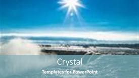  Presentation with falls - Amazing presentation having panoramic-view-of-the-american backdrop and a light blue colored foreground