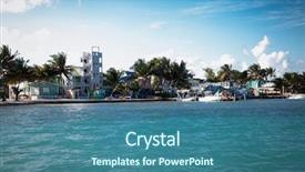  Presentation with panoramic - PPT theme having approximately 20 miles from belize background and a ocean colored foreground