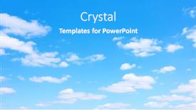  Presentation with sky blue - Cool new presentation theme with panoramic-view-of-the-blue backdrop and a teal colored foreground