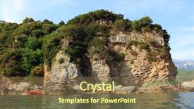  Presentation with preserved - Colorful theme enhanced with panoramic view of the budva backdrop and a coral colored foreground