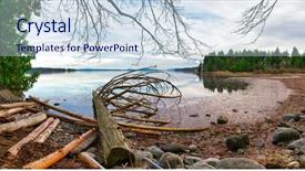  Presentation with panorama old tbilisi - Colorful slide deck enhanced with panoramic view of the estuaries backdrop and a sky blue colored foreground