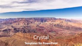  Presentation with grand canyon - Amazing PPT layouts having panoramic-view-of-the-mountainous backdrop and a coral colored foreground