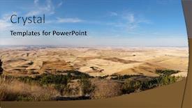  Presentation with panoramic - Presentation with panoramic-view-of-the-palouse background and a light blue colored foreground