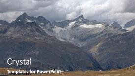  Presentation with switzerland - Presentation featuring panoramic-view-of-the-pennine background and a dark gray colored foreground