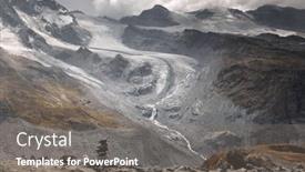  Presentation with alps - Slide set consisting of panoramic-view-of-the-pennine background and a gray colored foreground