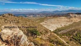  Presentation with sol - Audience pleasing presentation design consisting of panoramic-view-of-the-quarry backdrop and a coral colored foreground