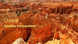  Presentation with united states - Colorful presentation theme enhanced with panoramic-view-of-the-sandstone backdrop and a tawny brown colored foreground