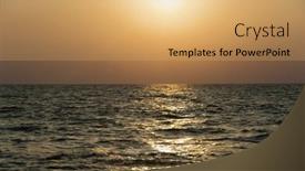  Presentation with goa - Amazing slide set having panoramic view of the sea at sunset goa india backdrop and a yellow colored foreground