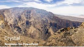  Presentation with oman - Cool new slides with panoramic-view-of-wadi-ghul backdrop and a coral colored foreground