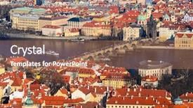  Presentation with czech republic - Amazing slide deck having panoramic view on charles bridge backdrop and a coral colored foreground