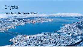  Presentation with norway - Cool new theme with panoramic-view-on-tromso-norway backdrop and a light blue colored foreground