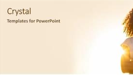  Presentation with african american teenager girl - Theme consisting of panoramic web banner of beautiful background and a  colored foreground