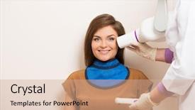  Presentation with dentist xray - Presentation theme featuring close up of a puma background and a dark gray colored foreground