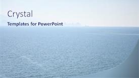  Presentation with view of rotterdam city - Slide deck featuring panoranic-view-of-sea background and a sky blue colored foreground