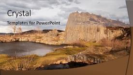  Presentation with dominican republic - Cool new slide set with panska skala kamenicky senov czech backdrop and a light gray colored foreground