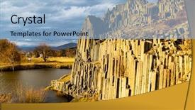  Presentation with czech republic - Amazing presentation theme having panska skala kamenicky senov czech backdrop and a light blue colored foreground