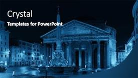 Presentation with preserved - Presentation theme enhanced with pantheon at night street view it is one of the best-preserved ancient roman buildings in rome italy background and a black colored foreground