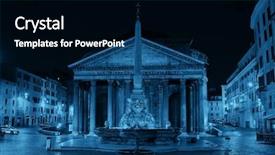  Presentation with preserved - Audience pleasing slide deck consisting of pantheon at night street view backdrop and a  colored foreground