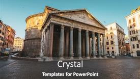 Presentation with rome italy - Presentation design featuring pantheon-in-morning-time-rome background and a dark gray colored foreground