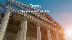  Presentation with paris - Theme featuring pantheon paris background and a teal colored foreground