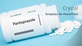  Presentation with heartburn - Presentation theme consisting of pantoprazole-proton-pump-inhibitor-ppi background and a arctic colored foreground