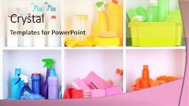  Presentation with pantry - Colorful slide set enhanced with traditional indonesian outrigger canoe still backdrop and a light blue colored foreground.