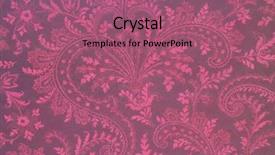  Presentation with floral - Theme enhanced with papaer - floral wallpaper background and a violet colored foreground