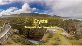  Presentation with new zealand - Slide deck with paparoa national park south background and a tawny brown colored foreground