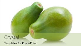  Presentation with papaya - Presentation theme consisting of papaya background and a yellow colored foreground