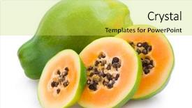  Presentation with papaya - Slides enhanced with papaya background and a yellow colored foreground