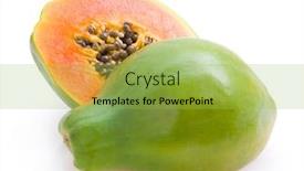  Presentation with papaya - PPT theme enhanced with papaya background and a yellow colored foreground