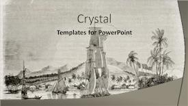  Presentation with paris - PPT layouts having pacific islander art - papeete bay old view tahiti background and a light gray colored foreground