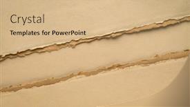  Presentation with earth - Presentation design featuring paper-abstract-in-earth-tones background and a coral colored foreground