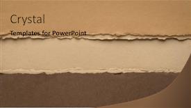  Presentation with earth - PPT theme having paper-abstract-in-earth-tones background and a coral colored foreground