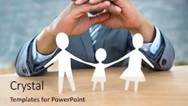  Presentation with family - Audience pleasing slide deck consisting of paper against road and graph backdrop and a lemonade colored foreground