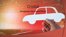  Presentation with car - Amazing PPT layouts having paper against road and graph backdrop and a  colored foreground