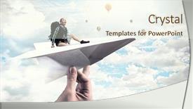  Presentation with girl power esami medie - Colorful presentation design enhanced with paper airplanes - pretty tourist girl mixed media backdrop and a cream colored foreground