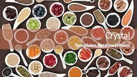  Presentation with minerals - Amazing slide set having background high in minerals vitamins backdrop and a red colored foreground