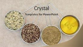  Presentation with hemp oil - Colorful presentation enhanced with paper background left to right backdrop and a soft green colored foreground