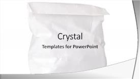 Presentation with paper bag - PPT layouts having paper bag isolated on white background and a white colored foreground