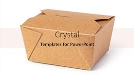  Presentation with paper bag - Slide deck consisting of paper-bag-isolated background and a coral colored foreground